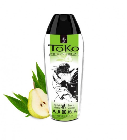 Интимный гель TOKO Pear   Exotic Green Tea с ароматом груши и зеленого чая - 165 мл. - Shunga - купить с доставкой в Мытищах