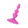 Розовая силиконовая анальная пробка Loverty - 8 см. - ToyFa