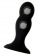 Черная анальная втулка Hidro M - 10,5 см. - Erotist Adult Toys в Мытищах Черная анальная втулка Hidro M - 10,5 см. - Erotist Adult Toys