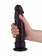 Крупный чёрный фаллоимитатор без мошонки - 20,5 см. - LOVETOY (А-Полимер) купить с доставкой в интернет-магазине Orgasmix в Мытищах Крупный чёрный фаллоимитатор без мошонки - 20,5 см. - LOVETOY (А-Полимер)