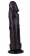 Крупный чёрный фаллоимитатор без мошонки - 20,5 см. - LOVETOY (А-Полимер) купить с доставкой в интернет-магазине Orgasmix в Мытищах Крупный чёрный фаллоимитатор без мошонки - 20,5 см. - LOVETOY (А-Полимер)