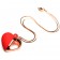 Красное ожерелье с подвеской-вибратором 10X Vibrating Silicone Heart Necklace - XR Brands в Мытищах Красное ожерелье с подвеской-вибратором 10X Vibrating Silicone Heart Necklace - XR Brands