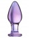 Стеклянная анально-вагинальная пробка - 11 см. - Sexus купить с доставкой в интернет-магазине Orgasmix в Мытищах Стеклянная анально-вагинальная пробка - 11 см. - Sexus