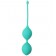 Зеленые вагинальные шарики SEE YOU IN BLOOM DUO BALLS 36MM - Dream Toys
