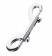 Серебристый двухсторонний карабин TOYFA Metal - ToyFa - купить с доставкой в Мытищах Серебристый двухсторонний карабин TOYFA Metal - ToyFa - купить с доставкой в Мытищах